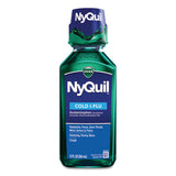 Vicks NyQuil Cold and Flu Nighttime Liquid, 12 oz Bottle, 12/Carton