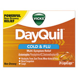 Vicks DayQuil Cold and Flu LiquiCaps, 24/Box, 24 Box/Carton