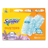 Swiffer Refill Dusters, DustLock Fiber, Light Blue, Lavender Vanilla Scent,10/Box,4 Boxes/Carton