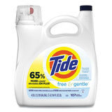 Tide Free and Gentle Liquid Laundry Detergent, 107 Loads, 154 oz Pump Bottle