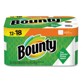 Bounty Kitchen Roll Paper Towels, 2-Ply, White, 48 Sheets/Single Plus Roll, 12 Rolls/Carton