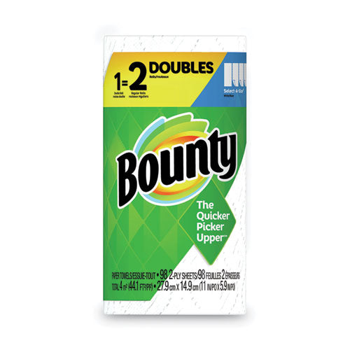 Bounty Select-a-Size Kitchen Roll Paper Towels, 2-Ply, 5.9 x 11, White, 98 Sheets/Roll, 24 Rolls/Carton