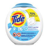 Tide Free and Gentle Laundry Detergent, Pods, 72/Pack, 4 Packs/Carton