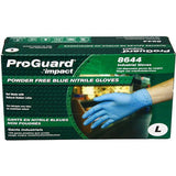 ProGuard Disposable Powder Free, General Purpose, Nitrile, Blue, Large - 8644L