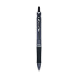 Pilot Acroball Colors Advanced Ink Ballpoint Pen, Retractable, Medium 1 mm, Black Ink, Black Barrel, Dozen