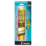 Pilot FriXion Light Erasable Highlighter, Assorted Ink Colors, Chisel Tip, Assorted Barrel Colors, 3/Pack