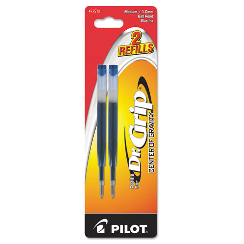 Pilot Refill for Pilot Dr. Grip Center of Gravity Ballpoint Pens, Medium Conical Tip, Blue Ink