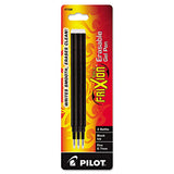 Pilot Refill for Pilot FriXion Erasable, FriXion Ball, FriXion Clicker and FriXion LX Gel Ink Pens, Fine Tip, Black Ink, 3/Pack