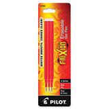 Pilot Refill for Pilot FriXion Erasable, FriXion Ball, FriXion Clicker and FriXion LX Gel Ink Pens, Fine Tip, Red Ink, 3/Pack