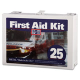 Pac-Kit #25 Steel First Aid Kit for Up to 25 People, 159 Pieces, Steel