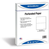 PrintWorks Professional Pre-Perforated Paper for Statements, Tax Forms, Bulletins, Planners & More - 04116