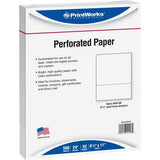 PrintWorks Professional Pre-Perforated Paper for Invoices, Statements, Gift Certificates & More - 04126