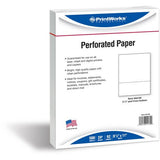 PrintWorks Professional Pre-Perforated Paper for Invoices, Statements, Gift Certificates & More - 04130