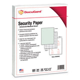 DocuGard Medical Security Papers, 24lb, 8.5 x 11, Green, 500/Ream