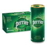 Perrier Sparkling Natural Mineral Water, Original , 8.45 oz Can, 10 Cans/Pack