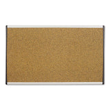 Quartet ARC Frame Cork Cubicle Board, 18 x 30, Tan, Aluminum Frame