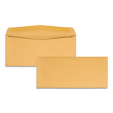 Quality Park Kraft Envelope, #11, Commercial Flap, Gummed Closure, 4.5 x 10.38, Brown Kraft, 500/Box