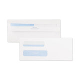 Quality Park Double Window Redi-Seal Security-Tinted Envelope, #8 5/8, Commercial Flap, Redi-Seal Closure, 3.63 x 8.63, White, 500/Box