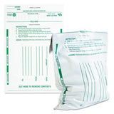 Quality Park Poly Night Deposit Bags with Tear-Off Receipt, 10 x 13, White, 100/Pack