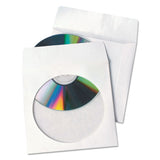 Quality Park Tech-No-Tear Poly/Paper CD/DVD Sleeves, 100/Box