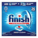 FINISH Powerball Dishwasher Tabs, Fresh Scent, 26/Box