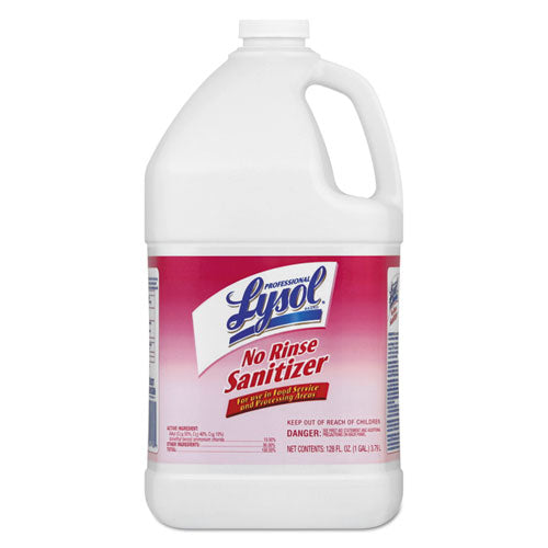 Professional LYSOL Brand No Rinse Sanitizer Concentrate, 1 gal Bottle, 4/Carton