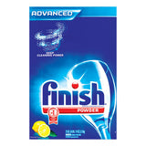 FINISH Automatic Dishwasher Detergent, Lemon Scent, Powder, 2.3 qt. Box, 6 Boxes/Ct