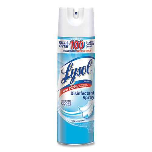 LYSOL Brand Disinfectant Spray, Crisp Linen Scent, 19 oz Aerosol Spray