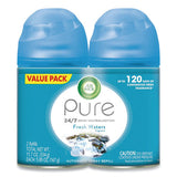 Air Wick Freshmatic Ultra Spray Refill, Fresh Waters, 5.89 oz Aerosol Spray, 2/Pack 3 Packs/Carton