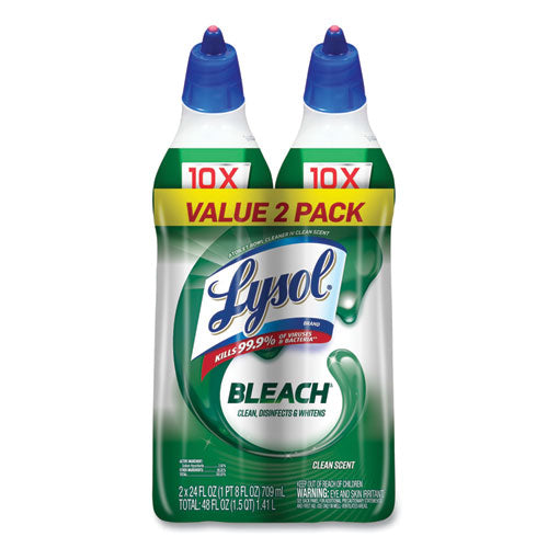 LYSOL Brand Disinfectant Toilet Bowl Cleaner with Bleach, 24 oz, 8/Carton