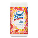 LYSOL Brand Disinfecting Wipes, 7 x 7.25, Mango and Hibiscus, 80 Wipes/Canister