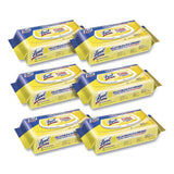 LYSOL Brand Disinfecting Wipes Flatpacks, 6.69 x 7.87, Lemon and Lime Blossom, 80 Wipes/Flat Pack, 6 Flat Packs/Carton