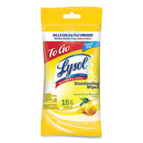 LYSOL Brand Disinfecting Wipes Flatpacks, 6.29 x 7.87, Lemon and Lime Blossom, 15 Wipes/Flat Pack, 48 Flat Packs/Carton