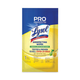 LYSOL Brand Professional Disinfecting Wipe Single Count Packet, 6 x 7, Lemon and Lime Blossom, 300 Packets/Carton