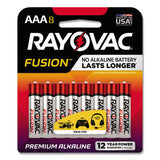 Rayovac Fusion Advanced Alkaline AAA Batteries, 8/Pack