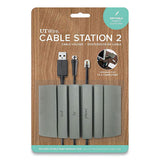 UT Wire Cable Station 2, 4.75" x 2.75" Gray