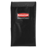 Rubbermaid Commercial Collapsible X-Cart Replacement Bag, 4 Bushel, 220 Lbs, Vinyl, Black