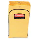 Rubbermaid Commercial Zippered Vinyl Cleaning Cart Bag, 24 gal, , 17.25" x 30.5", Yellow