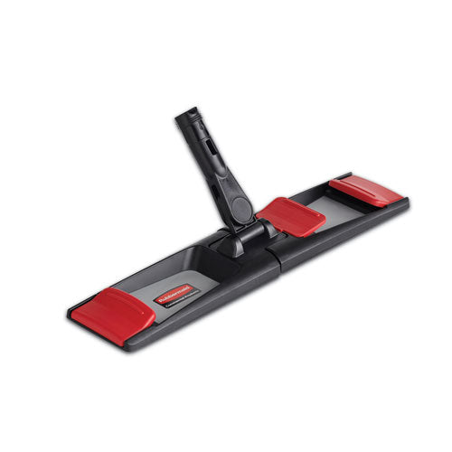 Rubbermaid Commercial Adaptable Flat Mop Frame, 18.25 x 4, Black/Gray/Red