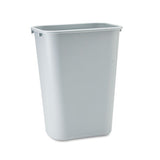 Rubbermaid Commercial Deskside Plastic Wastebasket, Rectangular, 10.25 gal, Gray