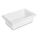 Rubbermaid Commercial Food/Tote Boxes, 3.5 gal, 18 x 12 x 6, White