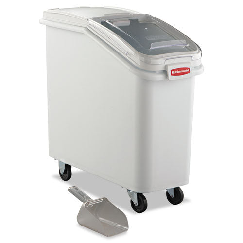 Rubbermaid Commercial ProSave Mobile Ingredient Bin, 20.57 gal, 13.13 x 29.25 x 28, White