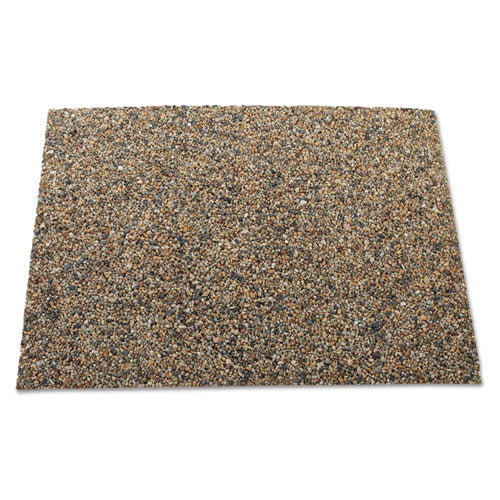 Rubbermaid Commercial Landmark Series Aggregate Panel, For 35 gal Classic Container, 15.7 x 27.9 x 0.38, Stone, River Rock, 4/Carton
