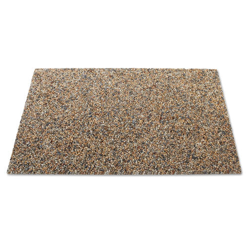 Rubbermaid Commercial Landmark Series Aggregate Panel, For 50 gal Classic Container, 34.3 x 20.7 x 0.38, Stone, River Rock, 4/Carton
