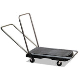 Rubbermaid Commercial Utility-Duty Home/Office Cart, 250 lb Capacity, 20.5 x 32.5, Platform, Black