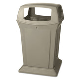 Rubbermaid Commercial Ranger Fire-Safe Container, Square, Structural Foam, 45 gal, Beige