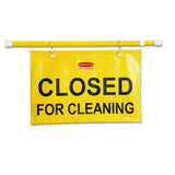 Rubbermaid Commercial Site Safety Hanging Sign, 50w x 1d x 13h, Yellow