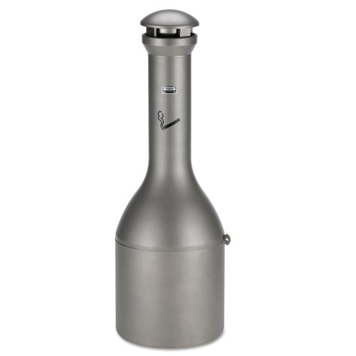 Rubbermaid Commercial Infinity Traditional Smoking Receptacle, 4.1 gal, 39" High, Antique Pewter