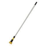 Rubbermaid Commercial Gripper Mop Handle, Aluminum, Yellow/Gray, 54"