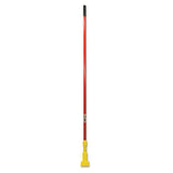 Rubbermaid Commercial Gripper Fiberglass Mop Handle, 1" dia x 60", Red/Yellow